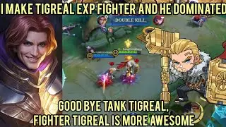 This Fighter TIGREAL EXP Build Is INSANE! NO MORE TANK TIGREAL! | MLBB | Mobilelegends |