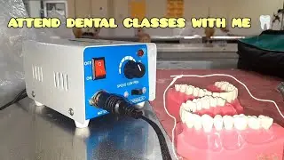 #BDS2ndyear |vlog 3| cavity preparation in conservative dentistry