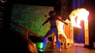 Double fire swords Duo- LIQUID FIRE MANTRA @ Lightning in a Bottle 2010