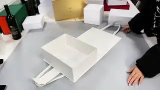 Customized Logo White Recyclable Hard Rigid High-End Reusable Magnetic Closure Lid Gift Boxes