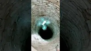 Can DRONE fly inside deep well❓ #experiment #drone #trending #shorts