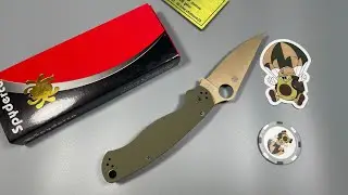 Spyderco REC Exclusive Paramilitary 2, Olive Drab G10 / FDE 204P