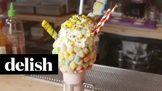 How To Make Black Tap Sour Power Milkshake | Delish