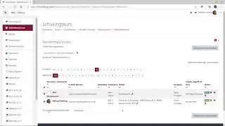 Moodle 8b - Teilnehmerliste exportieren