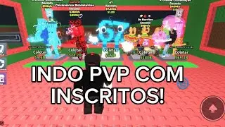 LIVE AGORA🔴INDO PVP COM INSCRITOS E TROCANDO BRAINROTS!