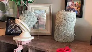 2hr yarn winding session, time lapse