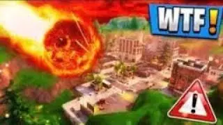 Fortnite Battle Royale Meteor hitting tilted towers?!?