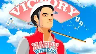 ME ATRAVIESA EL CUELLO UN ARPÓN Y GANO LA PARTIDA | HAPPY WHEELS | CROCODUALYT