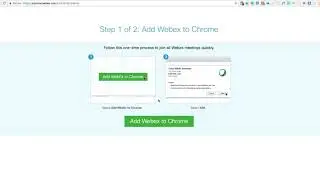 Download Webex Meetings on Chrome Browser