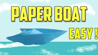 How to Make a Paper Speed Boat 🚤 | Easy Origami Boat Tutorial