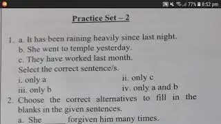 Practice set -2# || Tense & Verb || Grammar- UPTGT, PGT, LT, SSC, PET & other upcoming exams