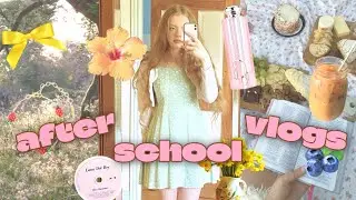 🌸AFTER SCHOOL *realistic* vlogs - HIGH SCHOOL routines for a WEEK: aesthetic, productive, studying
