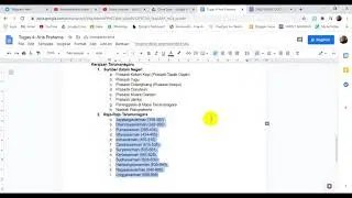 Menambahkan Bullet Dan Numbering di Google Docs