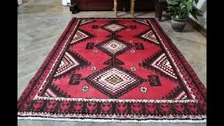 Iranian old  carpet-Antique carpet-Baluchi rugs - classic carpet Size: 182x105cm - 3.44 x 5.97 foot