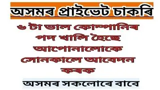 Assam Private Job//Latest Job In Assam 2020//Assam Job News Today//Assam Job 2020//By SRD help point