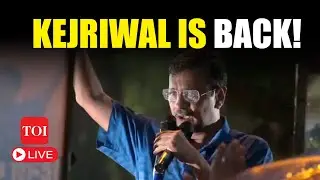 Arvind Kejriwal Walks Out Of Jail With &lsquo;Can&rsquo;t Shackle Me&rsquo; Vow I Dhol, Nagadas And Cheers I LIVE