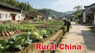 4K Walking Tour: This Chengdu Village's Vegetable Fields Are So Lush! (ASMR Sounds)