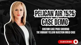 Pelican Air 1525 Case Demo - Custom Case Pros shows this vibrant yellow injection mold case