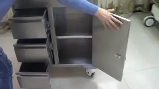 stainless steel hospital trolley medical trolley