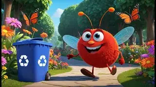 Five Little Bugs in the Bin | Fun Counting Song for Kids | Nursery Rhymes & Kids Songs