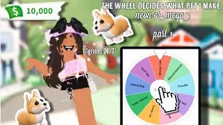 The wheel decides what pet I make neon or mega *part 1*