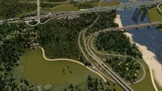 Cities:Skylines Railtraffic Trainspotting timelapse