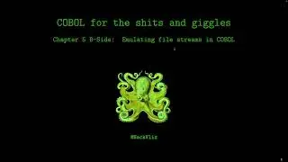 COBOL for the sh*ts and giggles - Chapter 5 B-Side: Emulating file streams in COBOL
