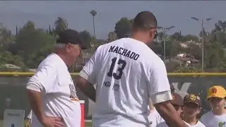 Machado hosts youth baseball camp at Helix High School