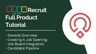 Zoho Recruit Full Product Tutorial (older version)