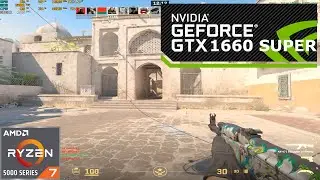 CS2 DM: Ryzen 7 5700X3D + GTX 1660 SUPER