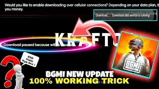 Bgmi download paused because wifi is Disabled | bgmi obb service is running | bgmi obb file problem
