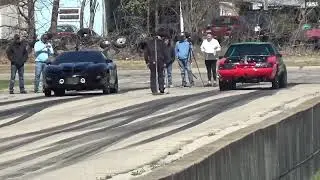 Nicks first ever pass in the new Mustang!! @schmittbox636 NoPrep Backside of the track