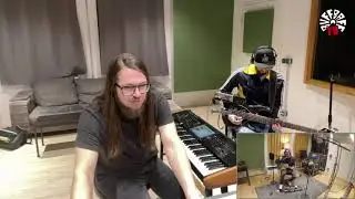 Live from the recording studio - Reggae riddim production session with the band 