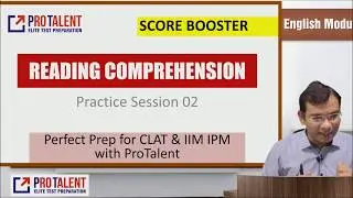 Reading Comprehension Practice Session 02 I Score Booster for CLAT 2019