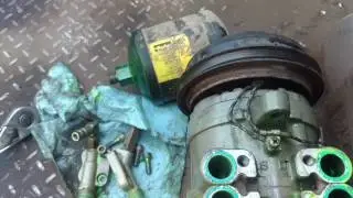 4850 John Deere a/c compressor replacement.