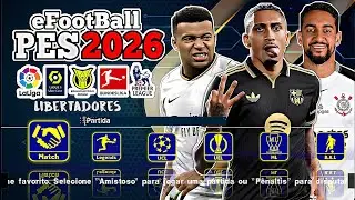 🔥eFootball PES 2026 (PPSSPP)✅  Download MEDIAFIRE LINK DIRETO NOVAS TRANSFER&Ecirc;NCIAS E FA&Ccedil;ES REALISTAS