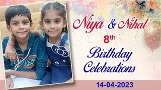 Niya & Nihal 8th Birthday Celebration on 14-04-2023 // Chandika World // Cell: 9000145506