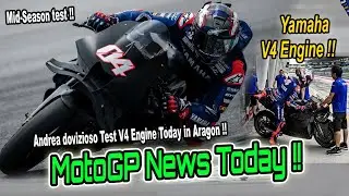 Everyone Shock!Mid-Season test! Dovizioso tested Yamaha's V4 engine today in Aragon!Motogp News 2025