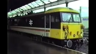 Trains In The 1980's   Class 87 Passenger Workings, Rugby 1987 1989