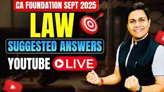 🔥CA Foundation Sept 2025 Suggested Answers | Paper Analysis & Discussion | CA Nikesh Agrawal📌