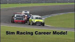 AMS 1 trying something new - Sim Racing Career Mode Part 1 - Mini Cup UK