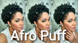Afro Puff - cabelo crespo curto - vem aprender | Naamy Silva