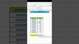 Sumif Function in Excel #Shorts  #exceltech #dataanalysis #exceltips