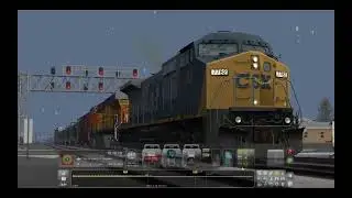 Train simulator Racetrack Aurora Chicago ES44AC.