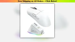 Attack Shark X11 Tri Mode Bluetooth Wireless Mouse With Charger Base Rgb Ergonomics Mice