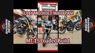 MT-15 &ldquo;Maharani&rdquo; Fully Loaded Mods Walkaround | Best Accessories at Shinrai Gears (Karol Bagh) 