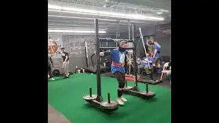 super yoke to  arm over sled pull