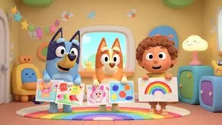 Bluey Painted Spots on the Wall | Nursery Rhymes for Kids & Baby Songs