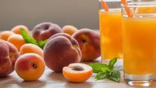 Peach juice 🍑#refreshing drink😊😋