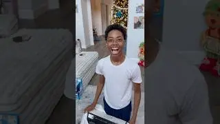 Boy finally gets a ps5 for Christmas #shorts